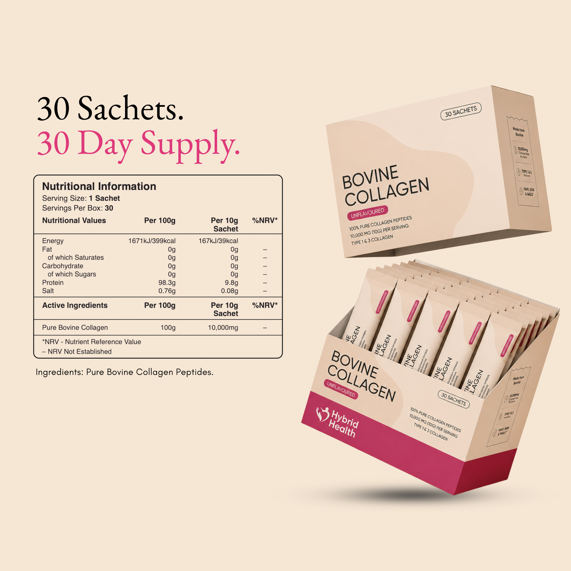 Bovine Collagen Sachets