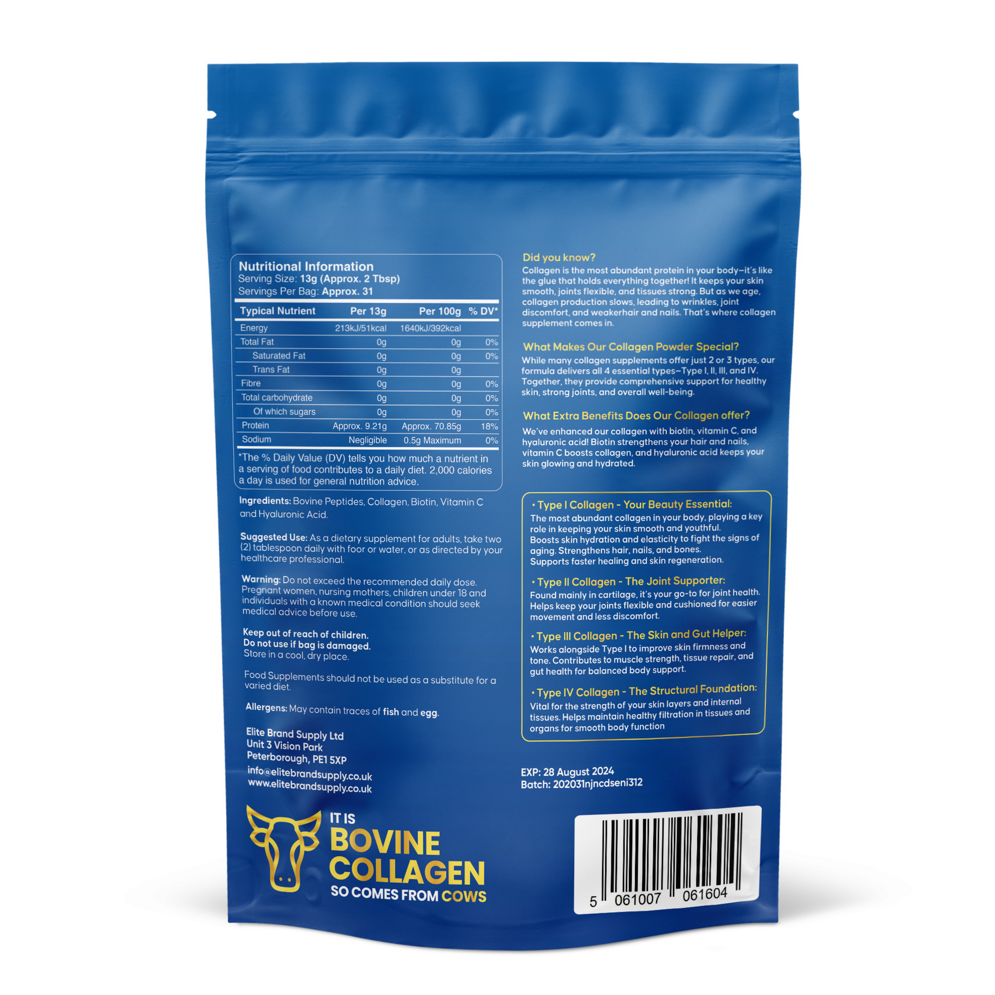 Bovine Collagen Powder Peptides