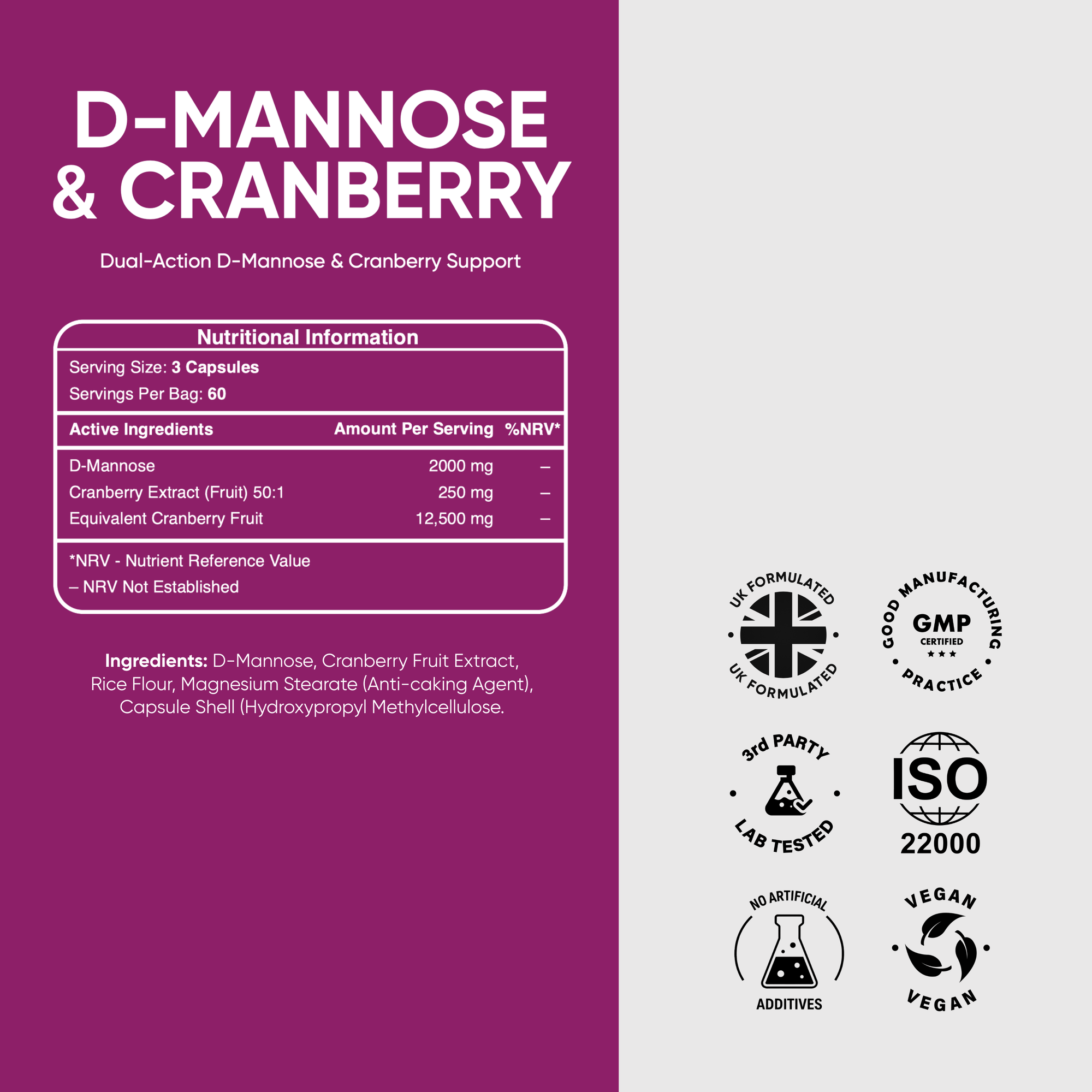 D-Mannose + Cranberry